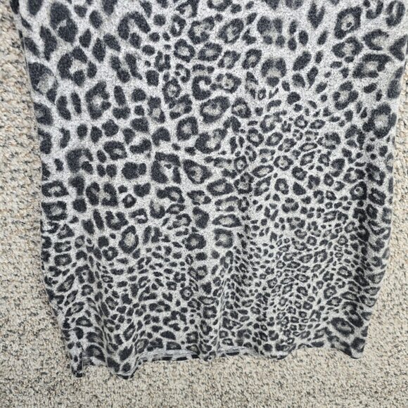 White House Black Market Top Womens Small Gray V Neck Tunic Sleeveless Knit - Picture 5 of 7